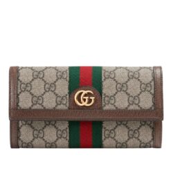 Gucci Ophidia GG continental wallet 523153 Dark Coffee