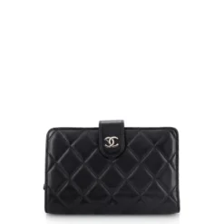 Chanel CC French Wallet Quilted Lambskin
