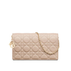 Dior Lady Dior Pouch in Hazelnut Cannage Lambskin