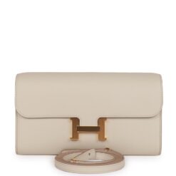 Hermès Constance Wallet To Go Beton Evercolor Gold Hardware